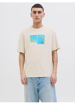 Jack &amp; Jones Koszulka "Porto" w kolorze kremowym ze sklepu Limango Polska w kategorii T-shirty męskie - zdjęcie 188794460