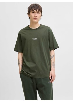 Jack &amp; Jones Koszulka "Jjesoho" w kolorze khaki ze sklepu Limango Polska w kategorii T-shirty męskie - zdjęcie 188795064