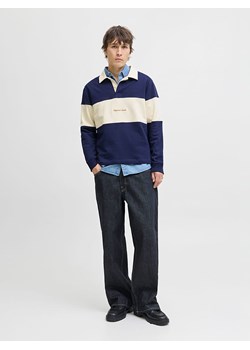 Jack &amp; Jones Bluza w kolorze granatowo-kremowym ze sklepu Limango Polska w kategorii Bluzy męskie - zdjęcie 188795810