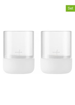 Blomus Świeczniki (2 szt.) "Calma" w kolorze białym - wys. 9 x Ø 7 cm ze sklepu Limango Polska w kategorii Świeczniki - zdjęcie 188796320