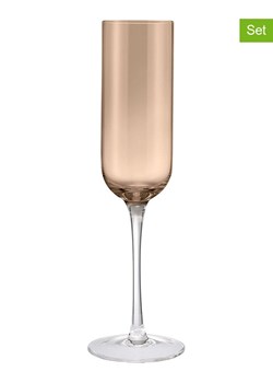 Blomus Kieliszki (4 szt.) "Fuumi" w kolorze jasnobrązowym do szampana - 220 ml ze sklepu Limango Polska w kategorii Naczynia - zdjęcie 188796571