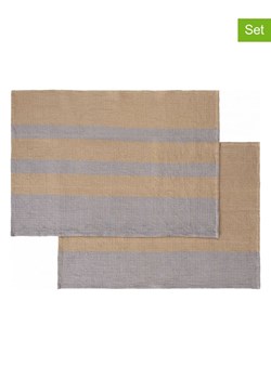 Blomus Ściereczki (2 szt.) "Gano" w kolorze beżowo-szarym do naczyń - 70 x 50 cm ze sklepu Limango Polska w kategorii Ścierki kuchenne - zdjęcie 188797151