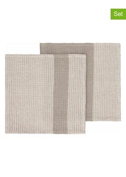 Blomus Ściereczki (2 szt.) "Gano" w kolorze beżowo-kremowym do naczyń - 25 x 25 cm ze sklepu Limango Polska w kategorii Ścierki kuchenne - zdjęcie 188797184