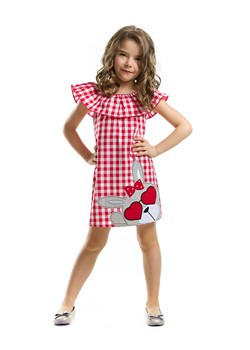 Denokids Sukienka w kolorze czerwono-białym ze sklepu Limango Polska w kategorii Sukienki dziewczęce - zdjęcie 188797502