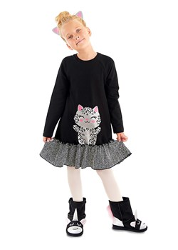 Denokids Sukienka "Silver Leopard" w kolorze czarnym ze sklepu Limango Polska w kategorii Sukienki dziewczęce - zdjęcie 188798301