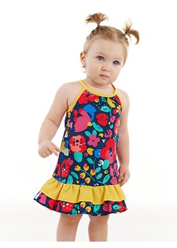 Denokids Sukienka "Flowers" w kolorze granatowym ze sklepu Limango Polska w kategorii Sukienki niemowlęce - zdjęcie 188798663