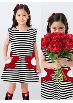 Denokids Sukienka w kolorze biało-czarnym ze sklepu Limango Polska w kategorii Sukienki dziewczęce - zdjęcie 188800084