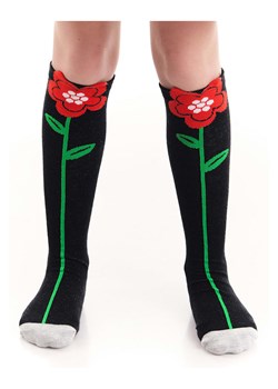 Denokids Podkolanówki "Poppy" w kolorze czarnym ze sklepu Limango Polska w kategorii Skarpetki dziecięce - zdjęcie 188800584