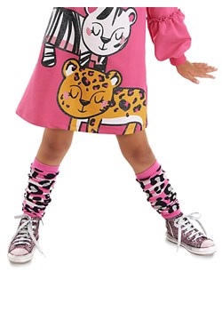 Denokids Ocieplacze "Leopard" w kolorze różowym ze sklepu Limango Polska w kategorii Skarpetki dziecięce - zdjęcie 188800783