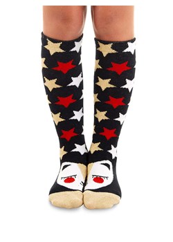 Denokids Podkolanówki "Glitter Cat" w kolorze czarnym ze sklepu Limango Polska w kategorii Skarpetki dziecięce - zdjęcie 188801180