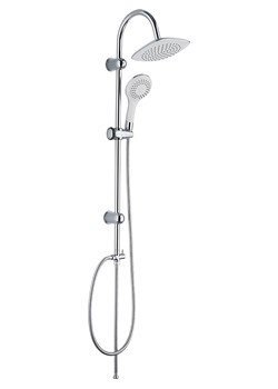 Schütte Zestaw prysznicowy "Teneriffa" w kolorze srebrno-białym ze sklepu Limango Polska w kategorii Akcesoria łazienkowe - zdjęcie 188802924