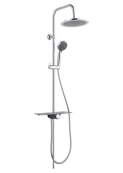 Schütte Panel prysznicowy w kolorze srebrno-antracytowym ze sklepu Limango Polska w kategorii Akcesoria łazienkowe - zdjęcie 188802974