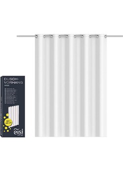 Schütte Zasłona prysznicowa w kolorze białym - 180 x 200 cm ze sklepu Limango Polska w kategorii Akcesoria łazienkowe - zdjęcie 188803400