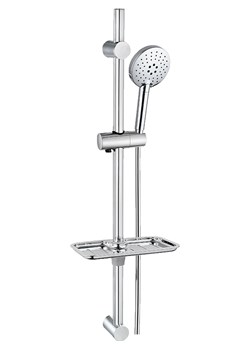 Schütte Zestaw prysznicowy ''Rimini' w kolorze srebrnym z drążkiem ze sklepu Limango Polska w kategorii Akcesoria łazienkowe - zdjęcie 188803504