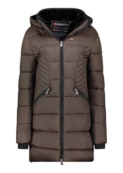 Geographical Norway Płaszcz zimowy "Bee" w kolorze ciemnobrązowym ze sklepu Limango Polska w kategorii Kurtki damskie - zdjęcie 188804781