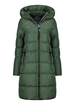 Geographical Norway Płaszcz zimowy "April" w kolorze ciemnozielonym ze sklepu Limango Polska w kategorii Kurtki damskie - zdjęcie 188805184