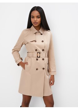 Mohito - Beżowy trencz - beżowy ze sklepu Mohito w kategorii Płaszcze damskie - zdjęcie 188806284