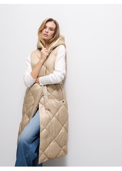 Mohito - Pikowana beżowa kamizelka - beżowy ze sklepu Mohito w kategorii Kamizelki damskie - zdjęcie 188806362