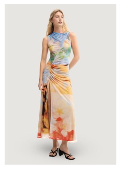 Desigual Sukienka codzienna VEST_JADE Pomarańczowy Egg Fit ze sklepu MODIVO w kategorii Sukienki - zdjęcie 188806584