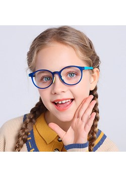 Okulary dla dzieci zerówki do komputera z filtrem Blue Light 25182A niebieskie ze sklepu Stylion w kategorii Akcesoria dziecięce - zdjęcie 188806863