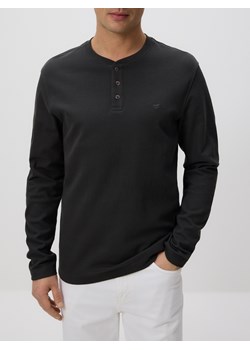 Reserved - Longsleeve slim fit - szary ze sklepu Reserved w kategorii T-shirty męskie - zdjęcie 188807354