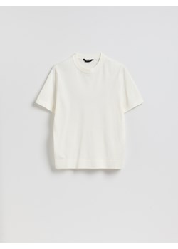 Reserved - Sweter z krótkim rękawem - złamana biel ze sklepu Reserved w kategorii Swetry męskie - zdjęcie 188807364