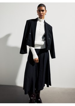 Reserved - Bluzka ze stójką - kremowy ze sklepu Reserved w kategorii Bluzki damskie - zdjęcie 188811453