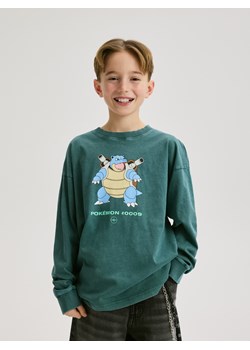 Reserved - Longsleeve Pokémon - ciemny turkus ze sklepu Reserved w kategorii T-shirty chłopięce - zdjęcie 188811463