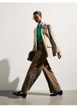 Reserved - Jednorzędowa marynarka - beżowy ze sklepu Reserved w kategorii Marynarki damskie - zdjęcie 188811531