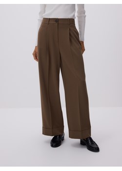 Reserved - Spodnie culotte - oliwkowy ze sklepu Reserved w kategorii Spodnie damskie - zdjęcie 188811574