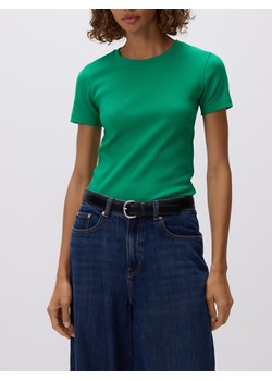 Reserved - T-shirt w prążek - zielony ze sklepu Reserved w kategorii Bluzki damskie - zdjęcie 188811842