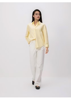 Reserved - Koszula z bawełny oxford - jasnożółty ze sklepu Reserved w kategorii Bluzki damskie - zdjęcie 188811992