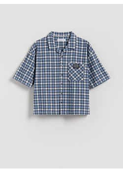 Reserved - Bawełniana koszula - granatowy ze sklepu Reserved w kategorii Koszule chłopięce - zdjęcie 188812000