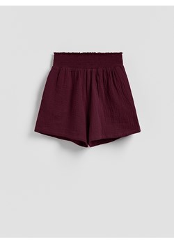 Reserved - Muślinowe szorty - mahoniowy ze sklepu Reserved w kategorii Szorty - zdjęcie 188812043