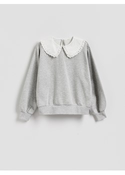 Reserved - Bluza z kołnierzykiem - jasnoszary ze sklepu Reserved w kategorii Bluzy damskie - zdjęcie 188812431