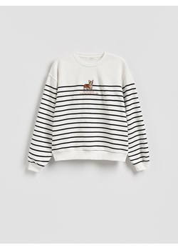 Reserved - Bluza w paski z haftem - wielobarwny ze sklepu Reserved w kategorii Bluzy damskie - zdjęcie 188812452