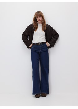 Reserved - Jeansy wide leg - granatowy ze sklepu Reserved w kategorii Jeansy damskie - zdjęcie 188812460