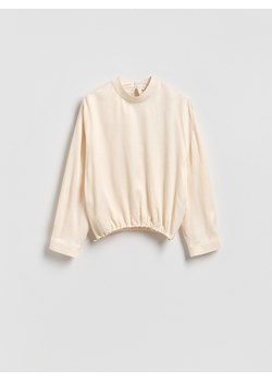 Reserved - Wiskozowa bluzka - kremowy ze sklepu Reserved w kategorii Bluzki damskie - zdjęcie 188812724