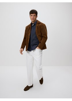 Reserved - Jeansowa koszula slim fit - granatowy ze sklepu Reserved w kategorii Koszule męskie - zdjęcie 188812752