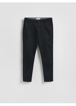 Reserved - Spodnie chino slim fit - czarny ze sklepu Reserved w kategorii Spodnie męskie - zdjęcie 188812761