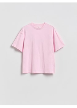 Reserved - Bawełniany t-shirt oversize - pastelowy róż ze sklepu Reserved w kategorii Bluzki damskie - zdjęcie 188812771