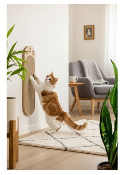 Paws&amp;Whiskers Drapak w kolorze jasnobrązowym dla kota - 19 x 51 cm ze sklepu Limango Polska w kategorii Dla zwierząt - zdjęcie 188812920