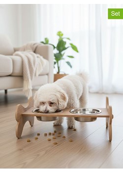 Paws&amp;Whiskers 3-częściowy zestaw w kolorze jasnobrązowym - 38 x 20 cm ze sklepu Limango Polska w kategorii Dla zwierząt - zdjęcie 188813031