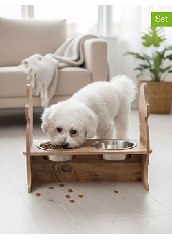 Paws&amp;Whiskers 3-częściowy zestaw w kolorze jasnobrązowym - 38 x 20 cm ze sklepu Limango Polska w kategorii Dla zwierząt - zdjęcie 188813043