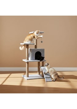 Paws&amp;Whiskers Drapak "Arden" w kolorze szarym dla kota - 50 x 125 x 35 cm ze sklepu Limango Polska w kategorii Dla zwierząt - zdjęcie 188813054