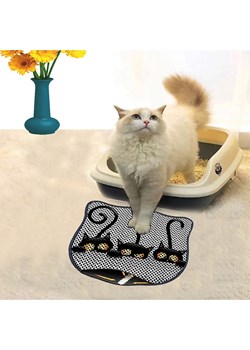 Paws&amp;Whiskers Mata w kolorze czarno-szarym pod kuwetę - 50 x 40 cm ze sklepu Limango Polska w kategorii Dla zwierząt - zdjęcie 188813323