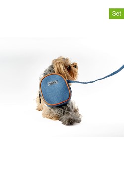 Paws&amp;Whiskers 2-częściowy zestaw w kolorze niebieskim dla psa ze sklepu Limango Polska w kategorii Dla zwierząt - zdjęcie 188813354