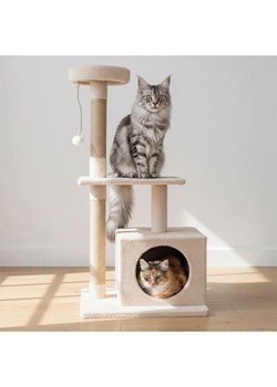 Paws&amp;Whiskers Drapak "Liora" w kolorze beżowym dla kota - 50 x 106 x 35 cm ze sklepu Limango Polska w kategorii Dla zwierząt - zdjęcie 188813373