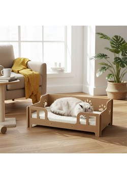 Paws&amp;Whiskers Legowisko "Lyra" w kolorze jasnobrązowo-kremowym dla kota - 53 x 18 x 33 cm ze sklepu Limango Polska w kategorii Dla zwierząt - zdjęcie 188813451