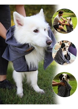 Paws&amp;Whiskers Ręcznik w kolorze antracytowym dla psa ze sklepu Limango Polska w kategorii Dla zwierząt - zdjęcie 188813483